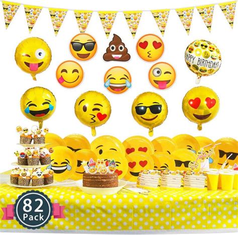 Emoji Birthday Party Supplies Emoji Birthday Party Emoji Birthday Emoji Party