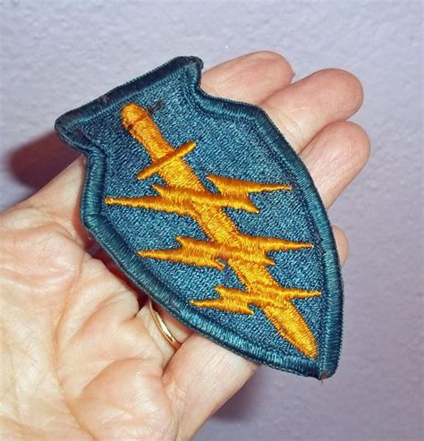 Army Patch With Sword And Two Lightning Bolts Army Military