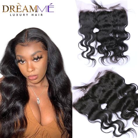 Hd Transparent X Lace Frontal Closure Free Part Body Wave Straight