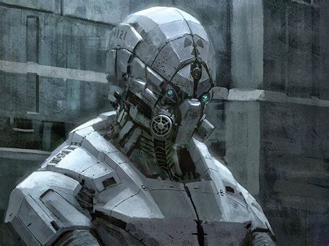 Fond Décran Robot Futuriste Soldat Science Fiction Capture D