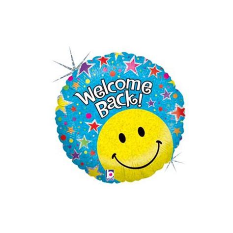 Welcome Back Smiley Foil 1845cm Rnd Peci Australia Pty Ltd