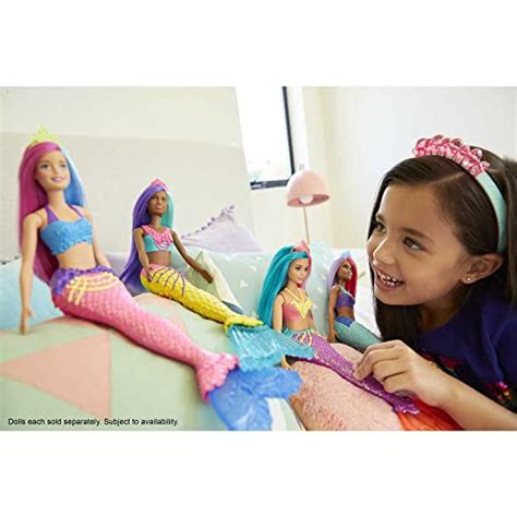 barbie dreamtopia mermaid doll 12 inch pink and purple hair with tiara t for 3 to 7 year