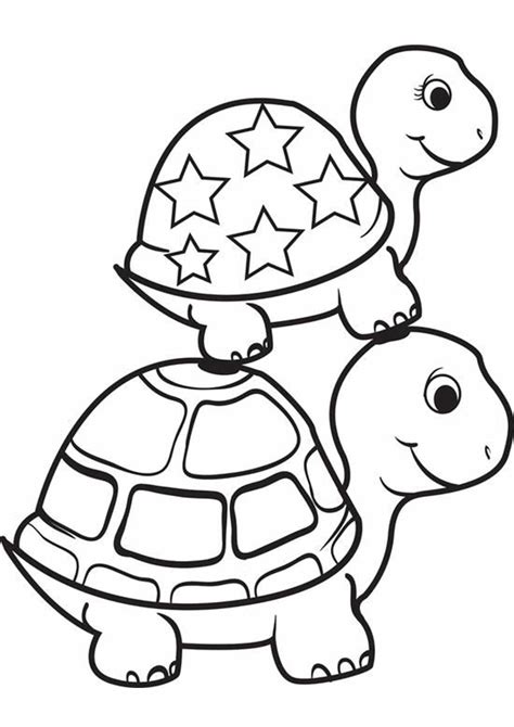 Easy Turtle Coloring Pages Coloring Pages