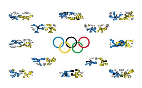Olympic Games Pictograms On Behance Olympic Games Olympics Pictogram