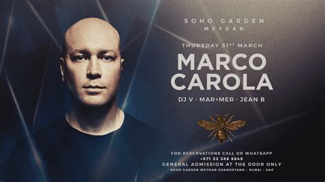 Marco Carola Live At Soho Garden