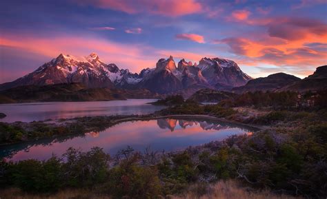 Wallpaper South America Patagonia Andes Mountains Lake 2048x1251