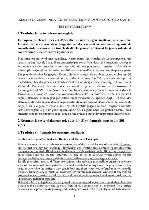 Traduire En Anglais Le Texte Suivant - Traduire Un Texte De L Anglais En Francais - Exemple de Texte