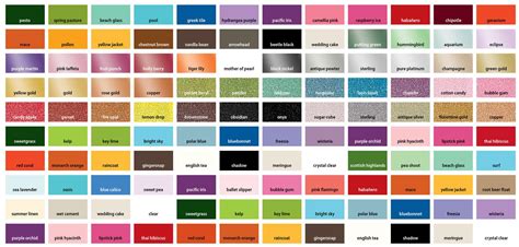 Decor Glass Martha Stewart Metallic Paint Color Chart