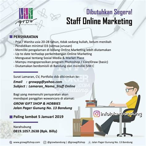 With access to the world's largest network of teachers and flexible advertising and. Lowonham Kerja Staff Online Marketing Growt Gift Shop ...