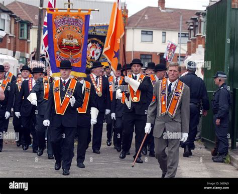 Orange Order Parade Stock Photo Alamy