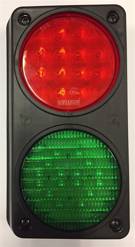 1a Warehouse Traffic Control Light Twin Red And Green With Mounting