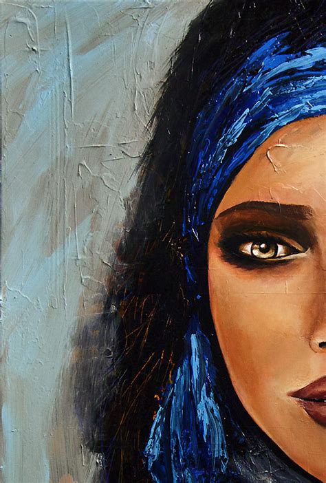 Painting Painting Of Amazingly Beautiful Woman Face With