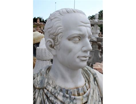 Busto Del Emperador Julio Cesar Realizado En Varios Tipos De Mármol