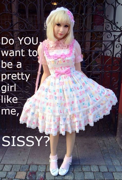 sissy kiss captions — jenni sissy pretty make up and hair a very