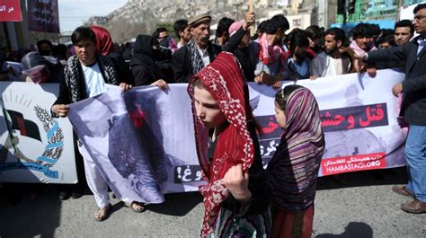 Afghan Protesters Demand Justice For Woman Attacked And Killed By Kabul