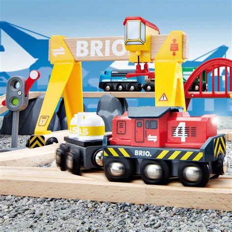 Brio Deluxe Cargo Train Set For Kids Age 3 Years Up Compatible With