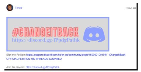 Changeitback Discord Logo Petition 182 Threads Counted Discord