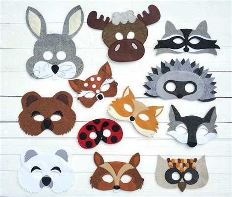 Masks Crafts Felt Crafts Forest Animals Woodland Animals Moose