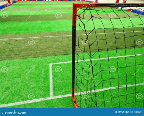 Goal For Indoor Soccer Field Stock Image Image Of Summer Play 119644809