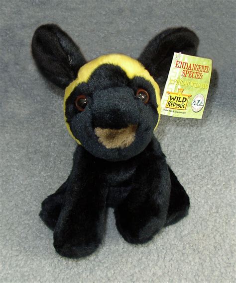 African Wild Dog Plush Toy Aza Endangered 999 Jeannies Cottage