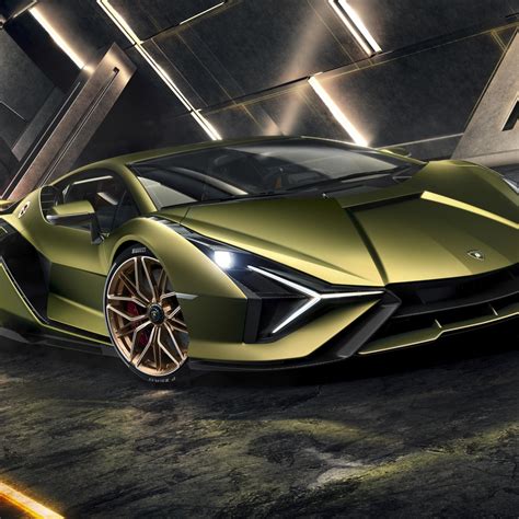 Wallpaper Lamborghini Sian Greenish Sportcar 2019 Desktop Wallpaper