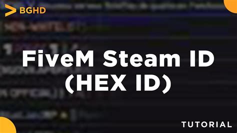 How To Get Fivem Steam Hex Id Youtube