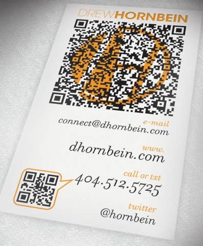 Just print a vcard qr code on your business card. 22 Great Examples of QR Code Business Cards and Business ...