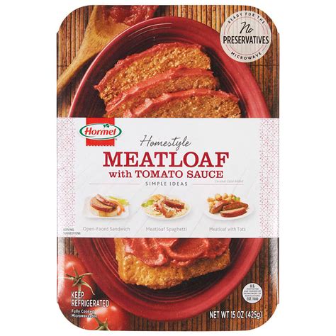 It is a common ingredient in lasagna and spaghetti. Hormel Homestyle Meatloaf with Tomato Sauce - Walmart.com