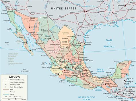 Detailed Tourist Map Of Mexico