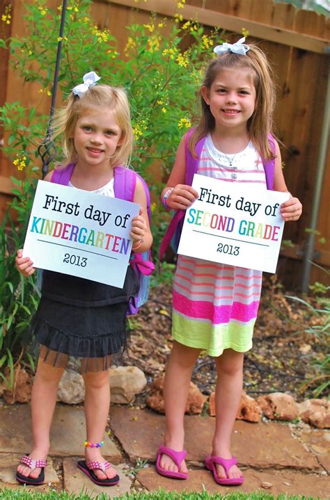 Anna And Blue Paperie First Day Of School Photo Op Free Printable
