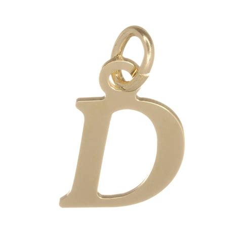 9ct Gold Letter Alphabet Initial Jewellery Pendant Charm A Z 17mm