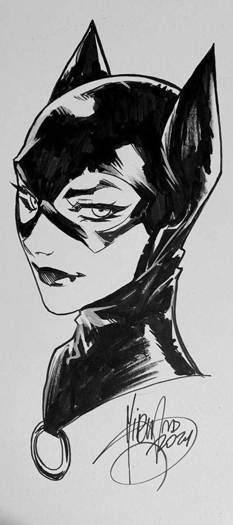 Catwoman Sketch By Mirka Andolfo Scrolller