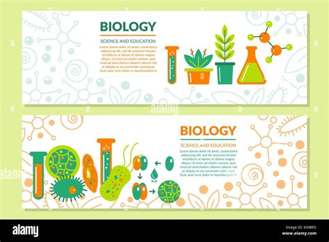 Scientific Biological Banner Stock Vector Image And Art Alamy