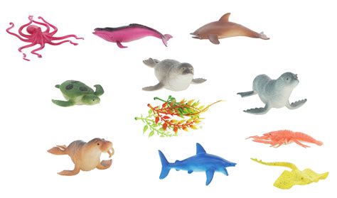 Ocean Aquatic Marine Toy Animal Playset Sea Life Creatures For