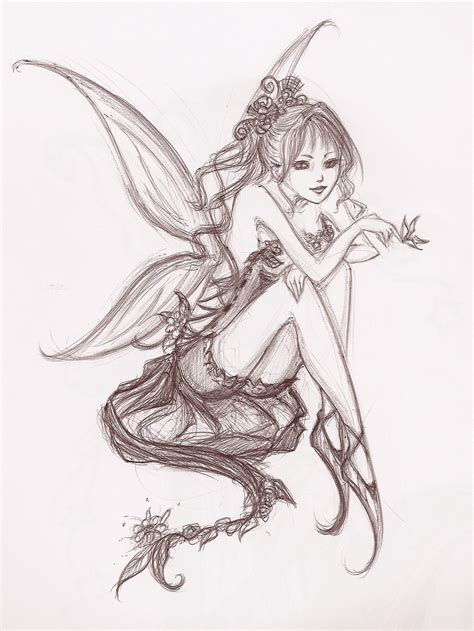 A Beautiful Sketch Fairy Drawings Art Drawings Sketches Drawings Of