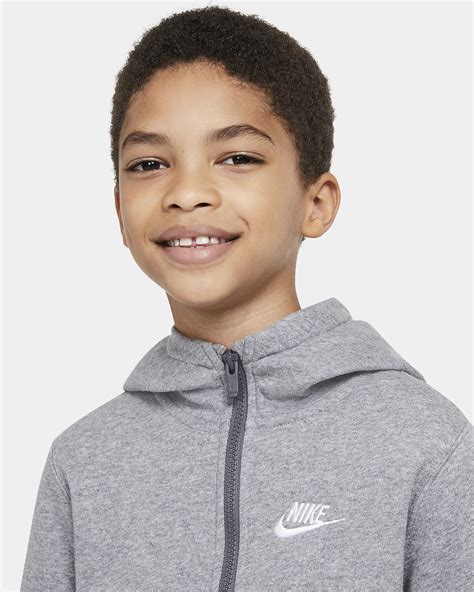 Nike Sportswear Club Older Kids Boys 12 Zip Hoodie Nike Nz