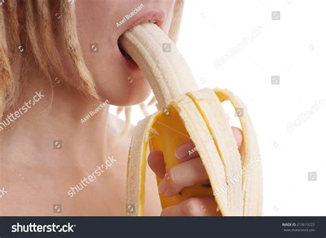 Woman Eating Banana Sexually Suggestive Way