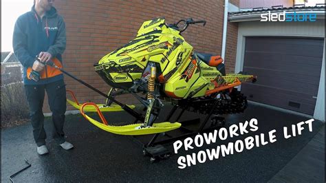 Proworks Snowmobile Lift Sledstore Youtube
