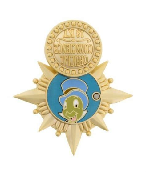 Disney Jiminy Cricket Pinocchio Official Conscience Pin J4 For Sale