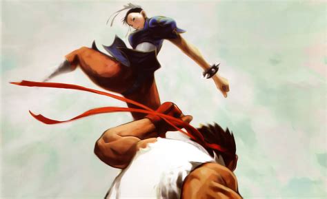 Chun Li Flying Kick Street Fighter 2 Wallpaper