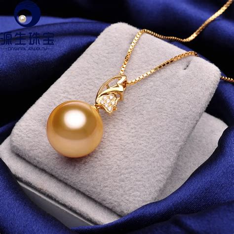 Aliexpress Com Buy Pearl Jewelry Golden South Sea Pearl Pendant