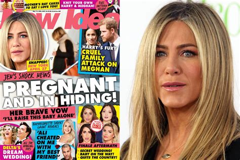 Jennifer Anistons Shock News Pregnant And In Hiding New Idea Magazine