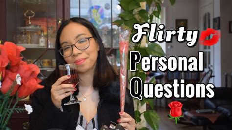 asmr flirty girl asks you personal questions 🌹 soft spoken [roleplay] youtube