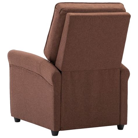 Check spelling or type a new query. vidaXL TV Recliner Chair Brown Fabric Reclining Armchair ...