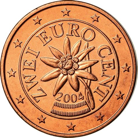 Two Euro Cents 2004 Coin From Austria Online Coin Club