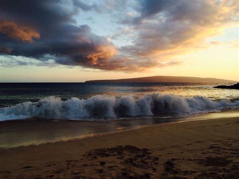 Maui Makena State Park Beach Has The Most Majestic Sunsets And Big Waves
