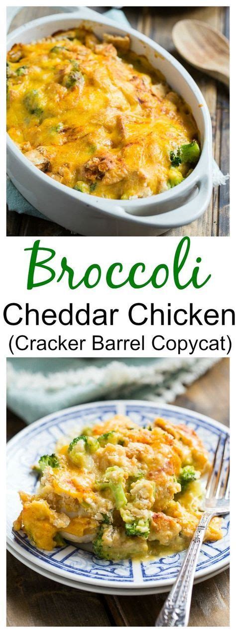 Once each side is a nice, golden brown and the middle is cooked, transfer the chicken to a clean skillet or baking sheet and tent with foil. Broccoli Cheddar Chicken (Cracker Barrel Copycat) | Recipe ...