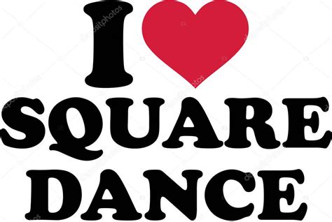 I Love Square Dance — Stock Vector © Miceking 139309256