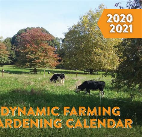 Biodynamic Farming And Gardening Calendar 2020 2021