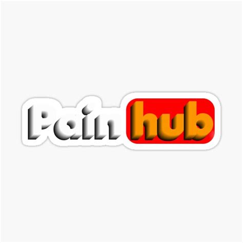 Painhub Sticker By Anagation Redbubble